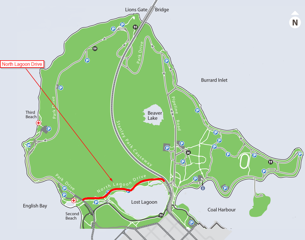 Mapping blueprint for North Lagoon Drive exit lines