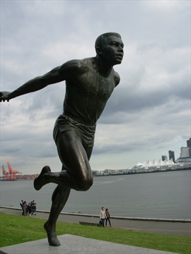 Harry Jerome Statue in Stanley Park, Vancouver, BC, Canada