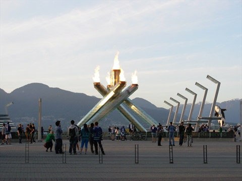 Vancouver Christmas Market at Jack Poole Plaza, Vancouver, BC, Canada