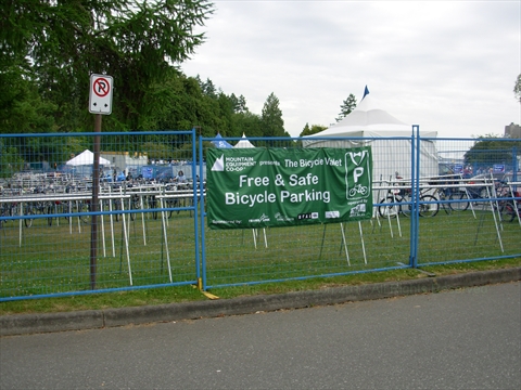 Crowds and festival grounds at Summer Live 2011 in Stanley Park, Vancouver, BC, Canada