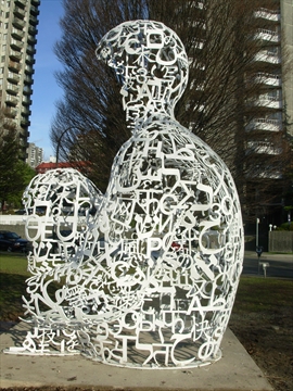 We Art work in False Creek, Vancouver, BC, Canada
