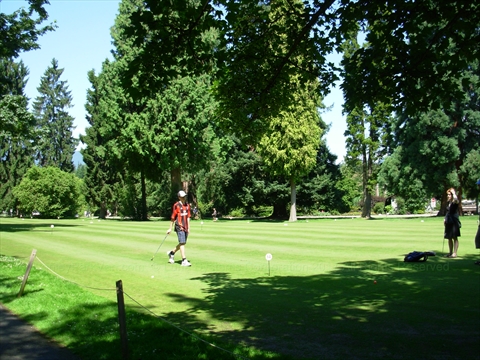 Golf Putting Green in Stanley Park, Vancouver, BC, Canada