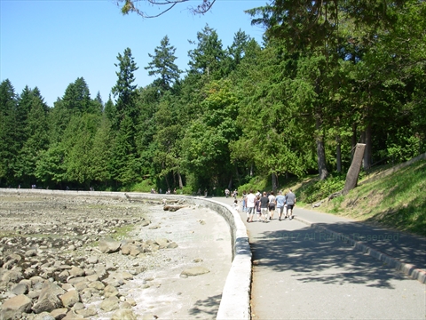 Stanley Park seawall, Vancouver, BC, Canada