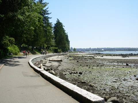 Stanley Park seawall, Vancouver, BC, Canada