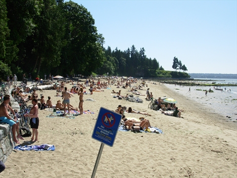 Third Beach in Stanley Park, Vancouver, BC, Canada