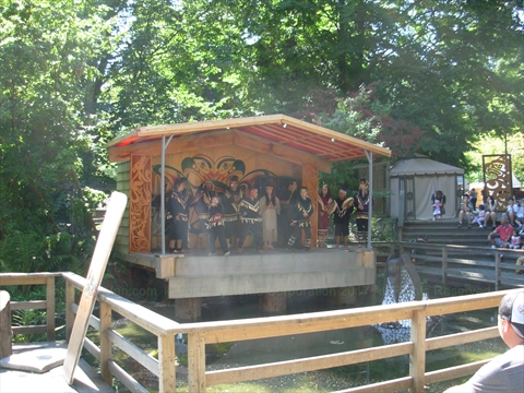 Klahowya Village in Stanley Park, Vancouver, BC, Canada