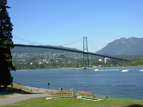Lions Gate Bridge in Vancouver, BC, Canada