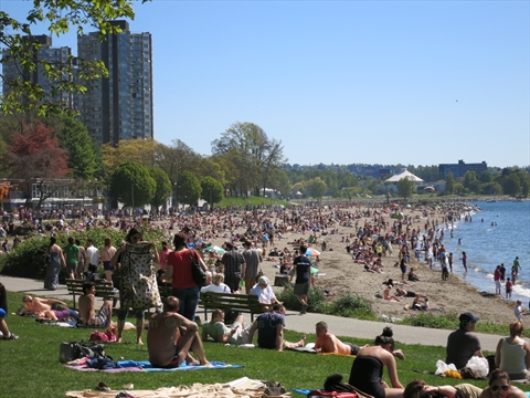English Bay Beach, Vancouver, BC, Canada