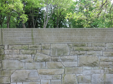 Air India memorial in Stanley Park