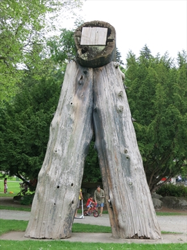 Lumbermens Arch in Stanley Park, Vancouver, BC, Canada