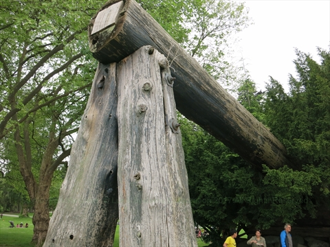 Lumbermens' Arch in Stanley Park, Vancouver, BC, Canada