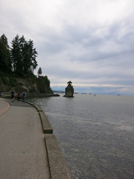 Siwash Rock in Stanley Park, Vancouver, BC, Canada