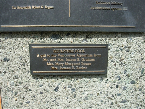 Sculpture Pool Plaque in Stanley Park