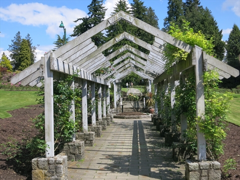 Rose Garden in Stanley Park, Vancouver, BC, Canada