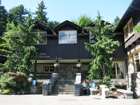 Washrooms at the Stanley Park Pavilion in Stanley Park, Vancouver, BC, Canada