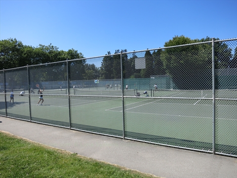 Tennis Courts in Stanley Park, Vancouver, BC, Canada