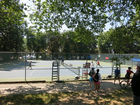 Tennis in Stanley Park, Vancouver, BC, Canada