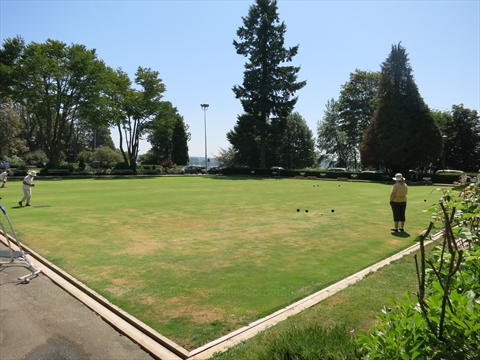 Lawn Bowling in Stanley Park, Vancouver, BC, Canada