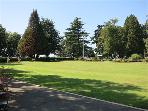 Stanley Park Lawn Bowling Club in Stanley Park, Vancouver, BC, Canada