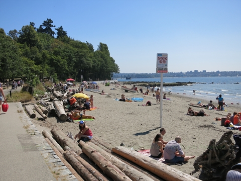 Second Beach in Stanley Park, Vancouver, BC, Canada