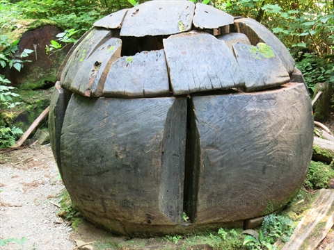 Listen Environmental Art in Stanley Park, Vancouver, BC, Canada