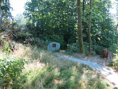 Tree Donation Plaque in Stanley Park, Vancouver, BC, Canada