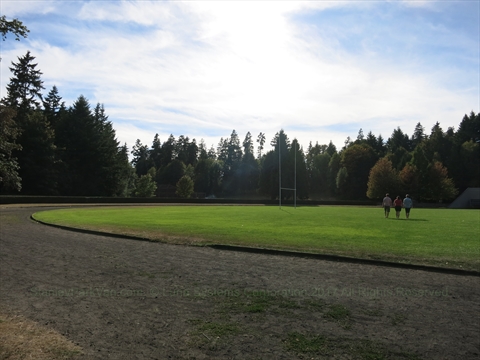 Brockton Oval in Stanley Park, Vancouver, BC, Canada