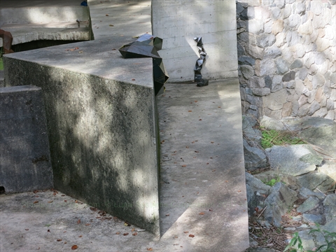 Ian Rhodes sculpture in Polar Bear Pit