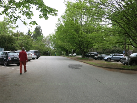 English Bay Tennis Courts Parking Lot in Vancouver