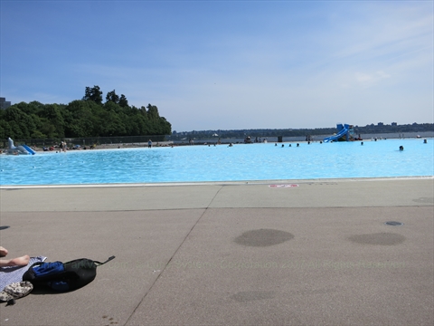 Second Beach Swimming Pool in Stanley Park, Vancouver, BC, Canada