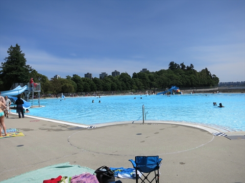 Second Beach Outdoor Swimming Pool in Stanley Park, Vancouver, BC, Canada