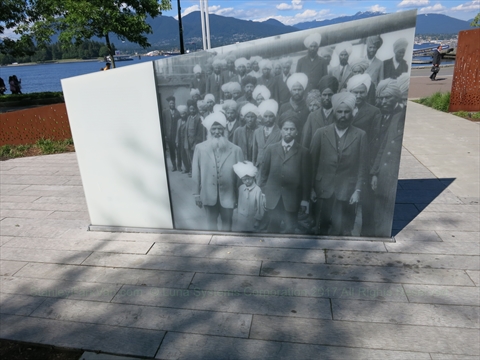 Komagata Maru Monument in Stanley Park, Vancouver, BC, Canada