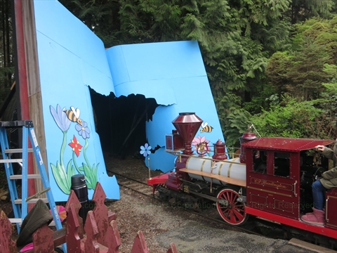 Easter Train in Stanley Park, Vancouver, BC, Canada
