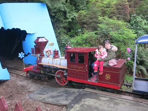 Easter Train in Stanley Park, Vancouver, BC, Canada