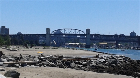 Burrard Street Bridge over False Creek, Vancouver, BC, Canada