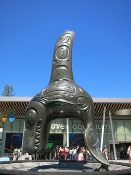 Killer Whale-Chief of the Undersea World in Stanley Park, Vancouver, BC, Canada