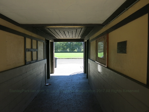 Washrooms at the Brockton Oval in Stanley Park, Vancouver, BC, Canada