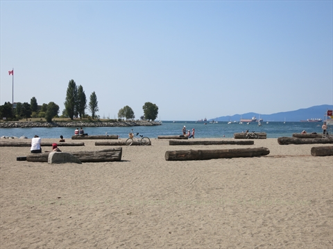 Sunset Beach in English Bay, Vancouver, BC, Canada