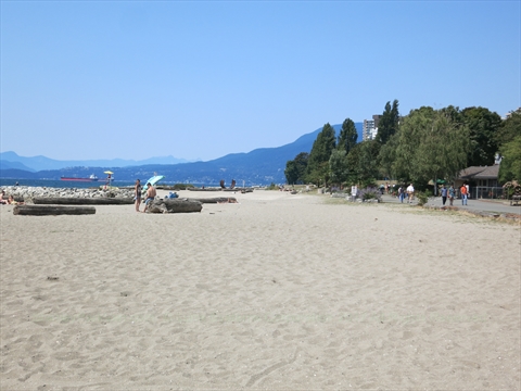 Sunset Beach in English Bay, Vancouver, BC, Canada