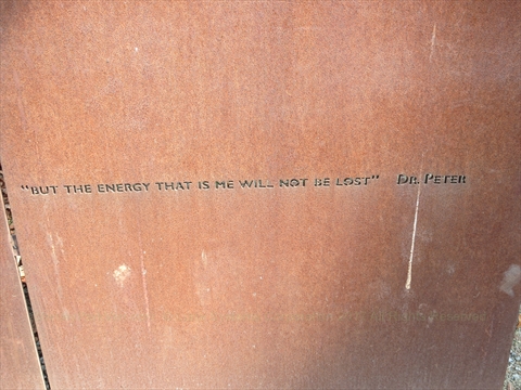panel of Vancouver AIDS Memorial at English Bay, Vancouver, BC, Canada