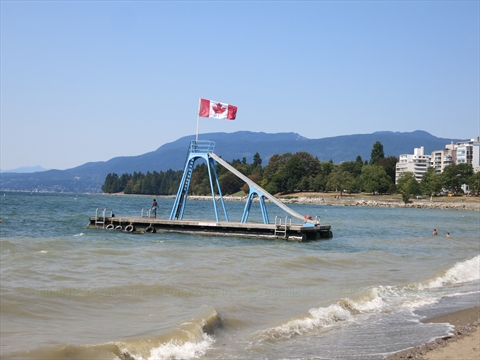 English Bay Beach Slide, Vancouver, BC, Canada