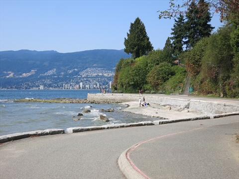 Stanley Park seawall, Vancouver, BC, Canada