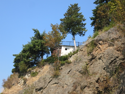 Siwash Rock Viewpoint in Stanley Park, Vancouver, BC, Canada