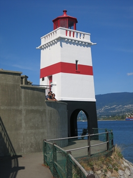 Brockton Point Lighthouse in Stanley Park, Vancouver, BC, Canada
