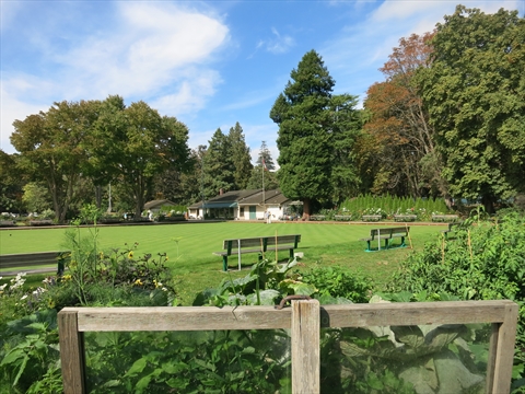 Stanley Park Lawn Bowling Club in Stanley Park, Vancouver, BC, Canada