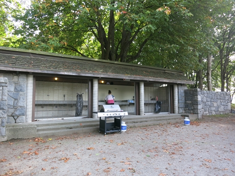 Second Beach Picnic Shelter in Stanley Park, Vancouver, BC, Canada