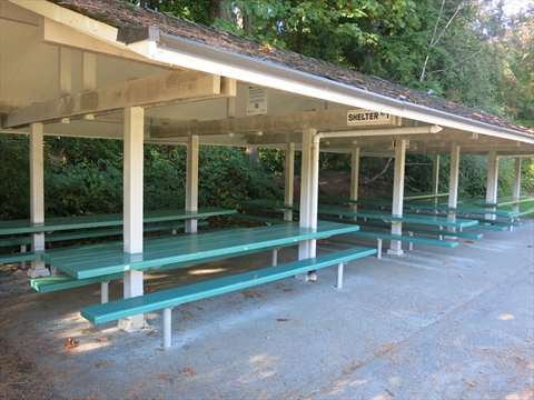 Miniature Train Picnic Area in Stanley Park, Vancouver, BC, Canada