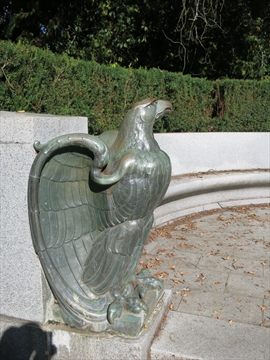 President Harding Memorial plaque in Stanley Park, Vancouver, BC, Canada