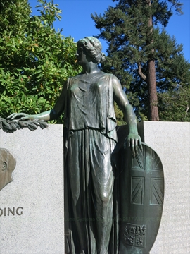 President Harding Memorial plaque in Stanley Park, Vancouver, BC, Canada
