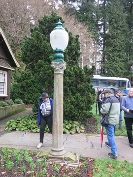 Georgia Viaduct Lamp in Stanley Park, Vancouver, BC, Canada
